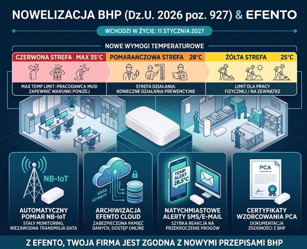 Efetno - monitoring temperatury w zakładzie pracy